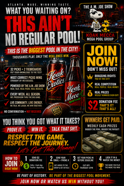 KOAK Exotics Pool — 2026 NFL Preseason Week 1